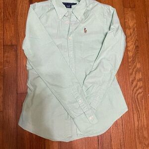 Polo by Ralph Lauren Green Long-Sleeve Casual Shirt